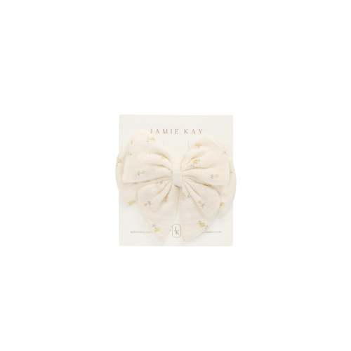 Organic Cotton Muslin Annalise Bow - Vintage Ditsy