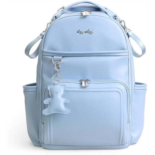 Itzy Ritzy - Boss Plus™ Large Diaper Bag Backpack - Teddy Blue