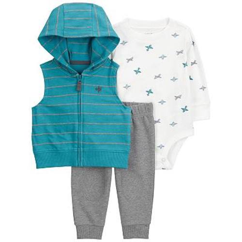 Baby Boy Carter's 3-Piece Airplane Little Vest Set