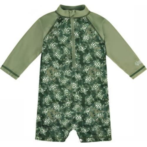 Long Sleeve Swim Romper, 3-6M