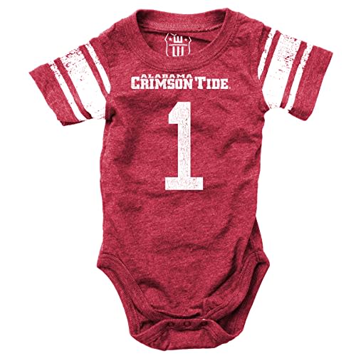Wes and Willy Infant College Football Jersey One Piece Bodysuit