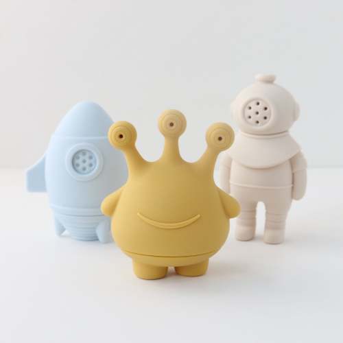 Ali+Oli (3pc) Space Bath Toy Set - Mold Free Design