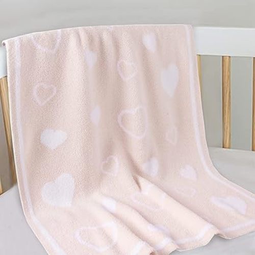 Kid Nation Baby Blankets for Girls & Boys - Soft Plush Crib & Stroller Blanket, 40"X30" Newborn to Toddler