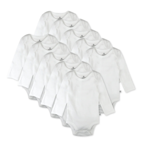 10-Pack Organic Cotton Long Sleeve Bodysuits | Honest Baby Clothing