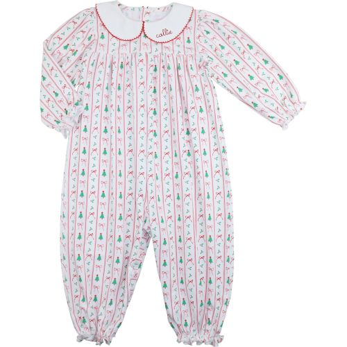 Christmas Tree And Bow Knit Long Bubble – Cecil & Lou