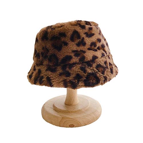 Faux Rabbit Fur Winter Bucket Hat for Kids Girls Boys Cap Children Plush Warm Baby Hat Kids Accessories 2-7Y