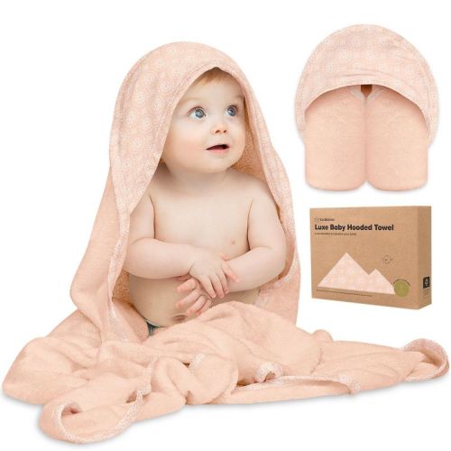 Luxe Baby Hooded Towel, Organic Baby Bath Towel, Hooded Baby Towels, Baby Beach Towel for Newborn, Kids