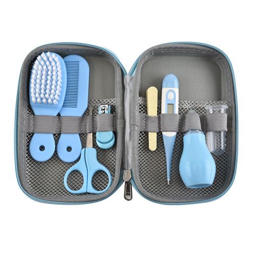 Gecheer Portable Baby Grooming Kit Baby Safety Care Set Nail Nail File Brush Comb Nasal Aspirator Scissors Electronic Ther