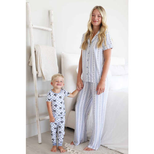 Women's Two-Piece Flare Lounge Set | Bow Mama – Caden Lane