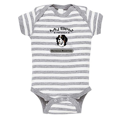 Cute Rascals Baby Bodysuit My Best Friend is Bernese Mountain Dog Cotton Boy & Girl Clothes