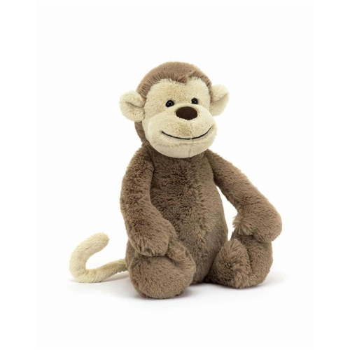 Jellycat Bashful Monkey Stuffed Animal, 12 inches | Soft Plush Monkey Toy | Cute Gift for Kids & Adults