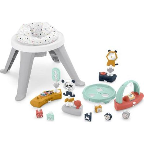 Fisher-Price 3-in-1 Spin & Sort Baby to Toddler Activity Center and Play Table with 10+ Interactive Activities, Happy Dots