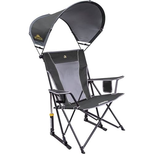 GCI Outdoor Sunshade Rocker Outdoor Rocking Chair with Canopy