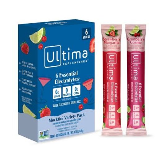 Ultima Replenisher Mocktini Variety Pack Electrolyte Drink Mix - 6pk