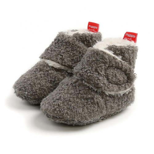 Baby Boys Girls Cozy Fleece Booties Stay on Slippers Non Slip Soft Gripper Sock Shoes Toddler First Walker Crib Birthday Shower Gift