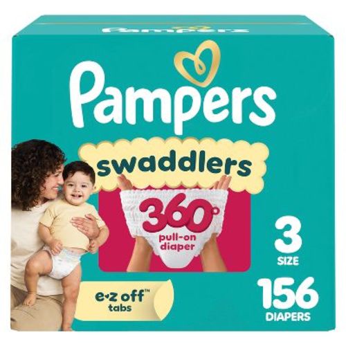 Pampers Swaddlers 360 Disposable Diapers OMS Pack - Size 3 - 156ct