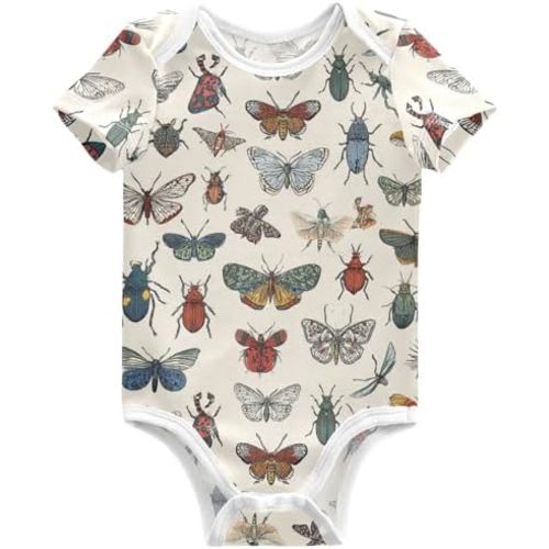 Pigsaly Monster Trucks Unisex Baby Bodysuits Race Car Newborn Short Sleeve Summer Jumpsuit Boy Girl 18M