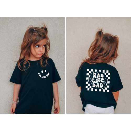 Rad Like Dad Kids Shirt | Funny Father&#39;s Day Gift | Matching Dad Outfit | Toddler Shirt | Kids Sweatshirt Hoodie | Baby Clothes | Youth Tee