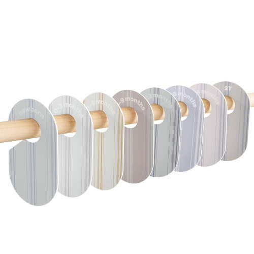 3 Sprouts Baby Closet Dividers (Newborn to 24 Months) – Set of 8 - Stripe