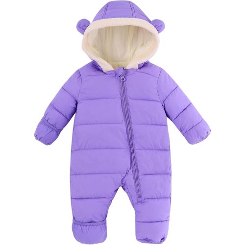 Baby Snowsuit 0M-3T Winter Clothes Infant Boy Girl Hooded Jacket