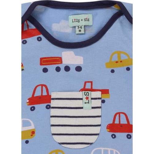 Car Print Top And Romper Set - Lilly & Sid | Maisonette