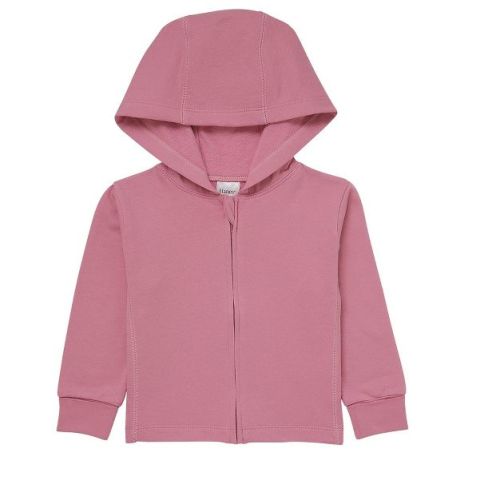 Hanes Pure Comfort Baby Lightweight French Terry Full-zip Hoodie, Organic Cotton, Boys & Girls Belles Rose Beo 12mth