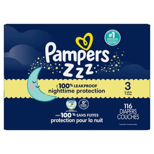 Pampers Swaddlers Overnight Diapers - Size 3 - 116ct