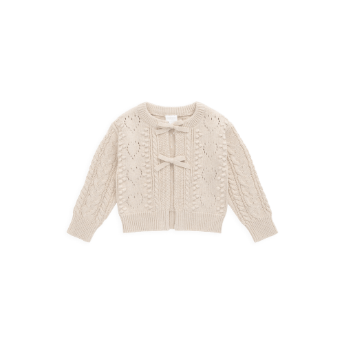 Josephine Cardigan - Light Oatmeal Marle – Jamie Kay USA