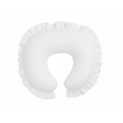 White Ruffle Nursing Pillow Cover Breastfeeding Pillow Cover for Baby Boys and Girls Baby Shower Gift Neutral Baby Pillow U Shape