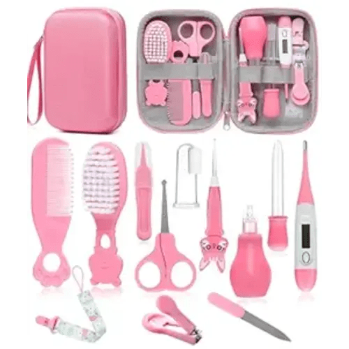 Baby Grooming Kit for Newborns, All-in-One Baby Care Essentials with Nail, Hair, Nasal and Temperature Care Tools for First-Time Parents Home and Travel Used