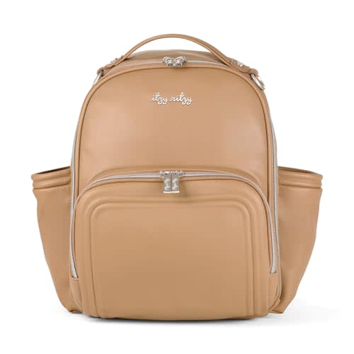 Itzy Ritzy Unisex Baby Mini Diaper Bag, Chai-Plus