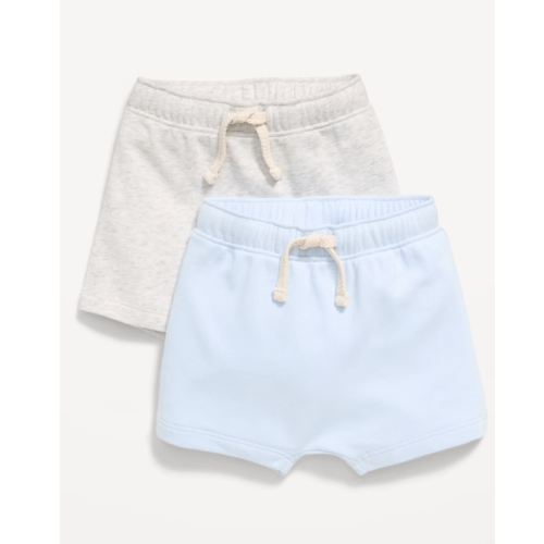 French Terry Unisex Shorts 2-Pack for Baby
