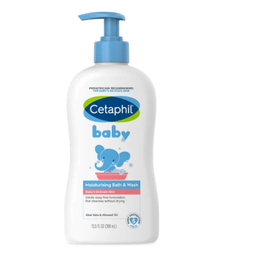 Cetaphil Baby Wash and Shampoo 230ml with Organic Calendula for Newborn | Gentle & Hypoallergenic | For Newborns | Aloe Vera, Almond & Sunflower Oil | Tear-Free | Pediatrician Approved