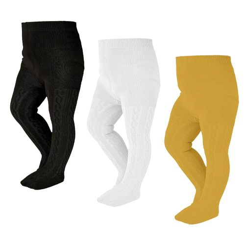 EPEIUS Baby Girl Tights Thick Cable Knit Leggings Stockings Cotton Pantyhose for Newborn Infant Toddler 3/4/5/6 Pack