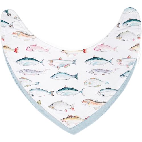 Baby Bib Combo for Drooling and Teething - Set of Two Bibs, Soft Bamboo Viscose, Highly Absorbent, Snap Closure