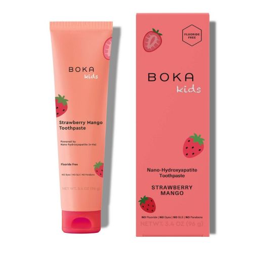 Boka Kids' Fluoride-Free Nano Hydroxyapatite Toothpaste - Strawberry Mango - 3.4oz