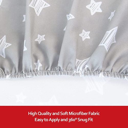 Pack and Play Sheets Mini Crib Sheets Stretchy Playard Fitted Sheet Soft and Breathable Material