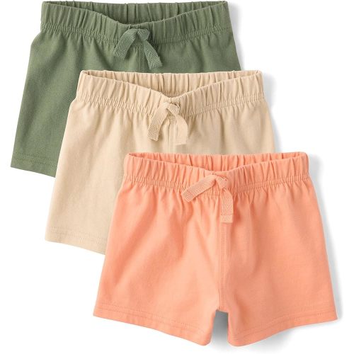 The Children's Place,Baby Boys,Cotton Pants,Solid Color 3-Pack,6 Months,9 Months