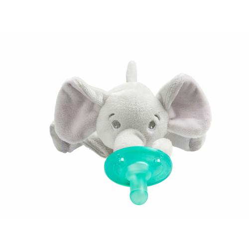 Philips Avent Soothie Snuggle Pacifier, 0m+, Elephant, SCF347/03