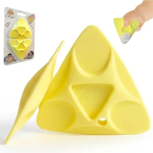 Chipi Baby Spoon – Smarter Baby Steps, First Stage Training, Self-Feeding Utensil, Easy Grip, Choke-Free, Soft Silicone, Pre-Spoon for Puree Toddler Baby Led Weaning (BLW), Essential 6 month