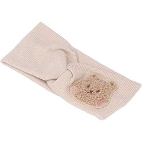 Dioche Babies Headband Boy Highelasticity Cotton Baby Headband with Cartoon Pattern, Suitable for Toddlers Aged 0-8 Years, Comfortable and adjustable. (Beige)