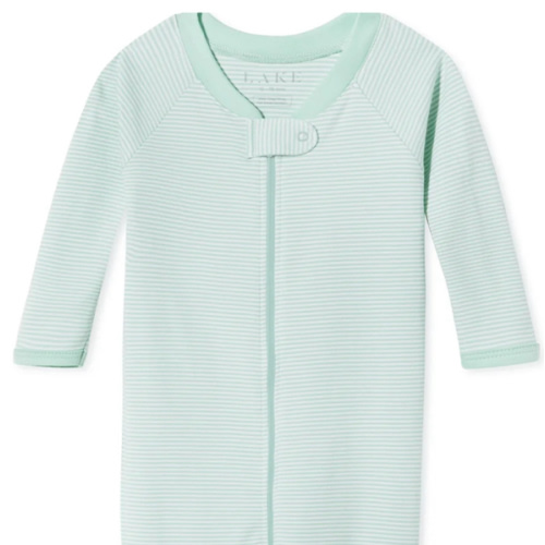 LAKE | Baby | Pima Cotton Pajamas | Parisian Green Baby Sleeper