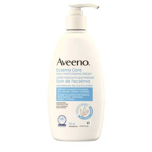 Aveeno Eczema Care Daily Moisturizing Cream, Dry Skin Moisturizer, Itchy Skin Relief,Eczema Prone Skin, Fragrance Free, 330 mL - Walmart.ca