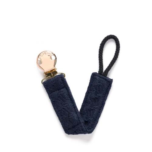 Petite Pacifier Clip - Midnight Tweed