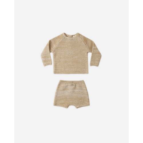 Summer Knit Set Heathered Honey 12-18M