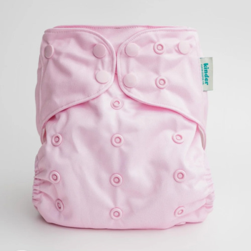 Solid Color: Essentials Pocket Cloth Diaper with Athletic Wicking Jersey, Grows with your Baby