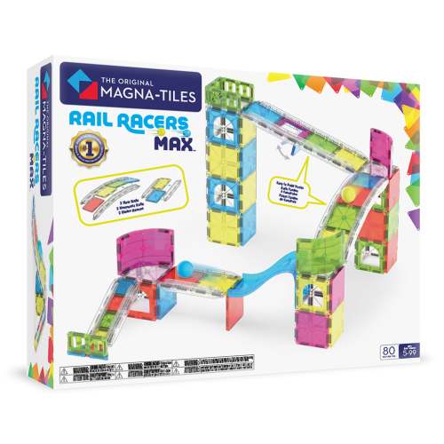 Rail Racers Max - 80 Piece Set | MagnaTiles