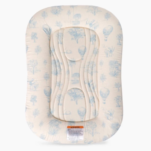 Infant Lounger Wave | Blue Toile