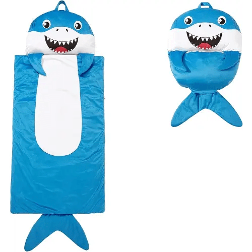 Kid's Nap Buddies Character Preschool Nap Mat, Toddler Sleeping Bag with Pillow for Daycare, Ages 3+