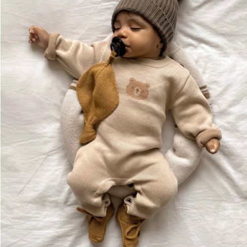 Luna + Luca Bear Jacquard Jumpsuit
